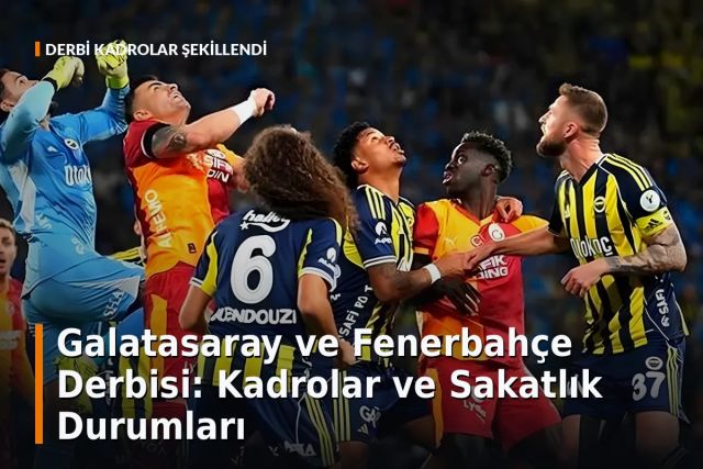 Galatasaray ve Fenerbahçe Derbisi: Kadrolar ve Sakatlık Durumları